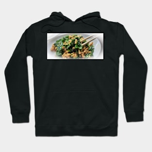 Asian grilled chicken with green vegetables Hoodie